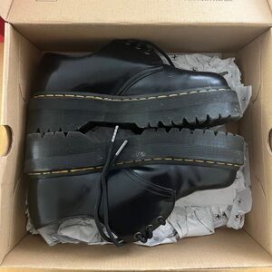 Black platform Doc Martens